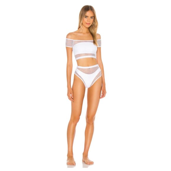 superdown 2pc Bikini Set - Lorna Mesh Bikini Top & Bottom - Picture 4 of 6